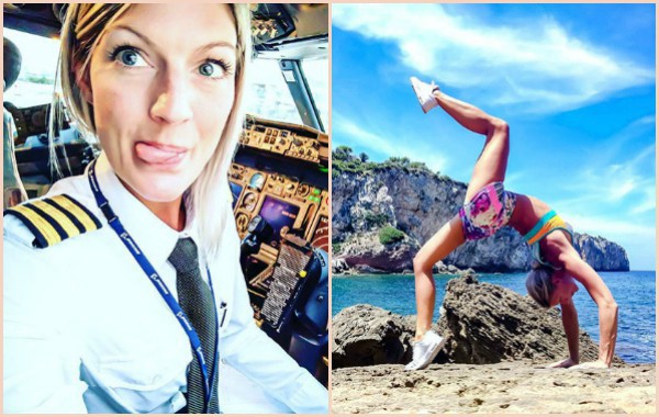Шведска пилотка практикува йога из целия свят