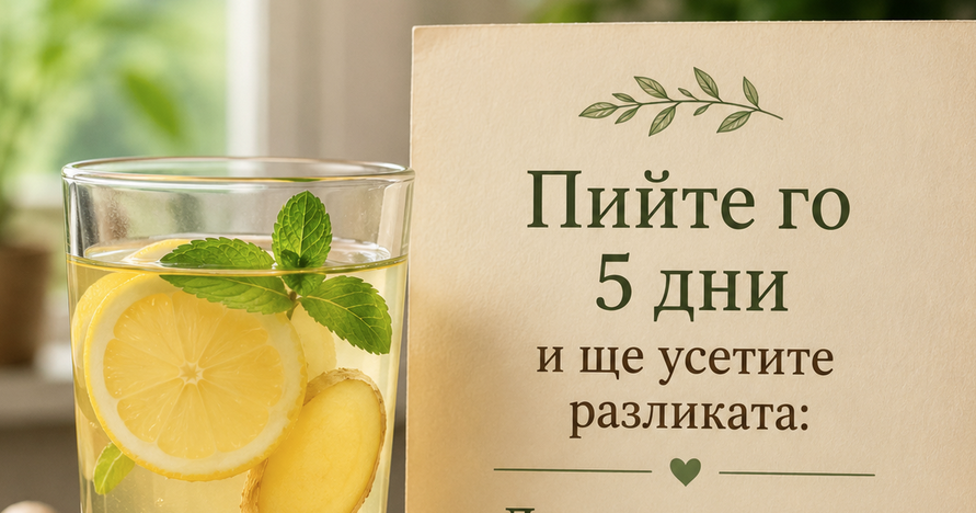 Пийте го 5 дни и ще усетите разликата: Лесна напитка срещу умора и тежест в тялото