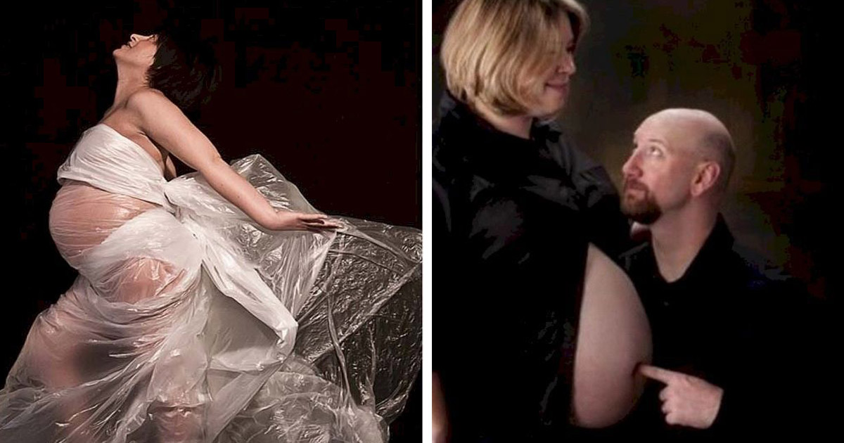 Забавно: 15 фотосесии на бременни дами, които не са протекли по план