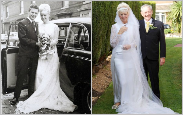 След 50 години дрехите от сватбата още им стават