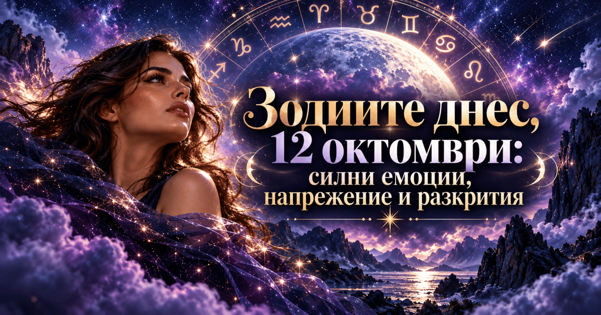 Зодиите днес, 12 октомври: силни емоции, напрежение и разкрития