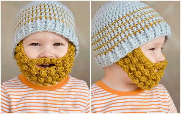 Направи очарователна плетена брада за детето си