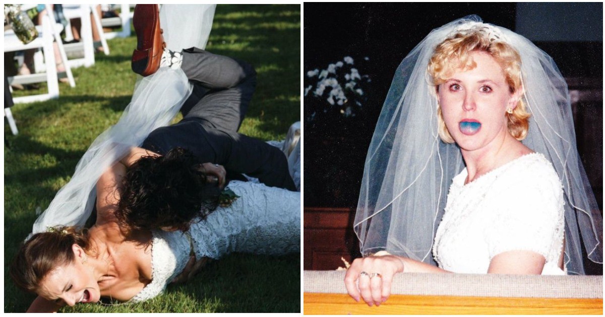 Забавно: 13 сватбени абсурда, които са увековечени в снимки