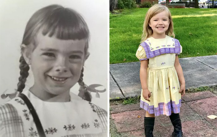19 момичета обличат една и съща рокличка за първия си учебен ден през последните 67 г.