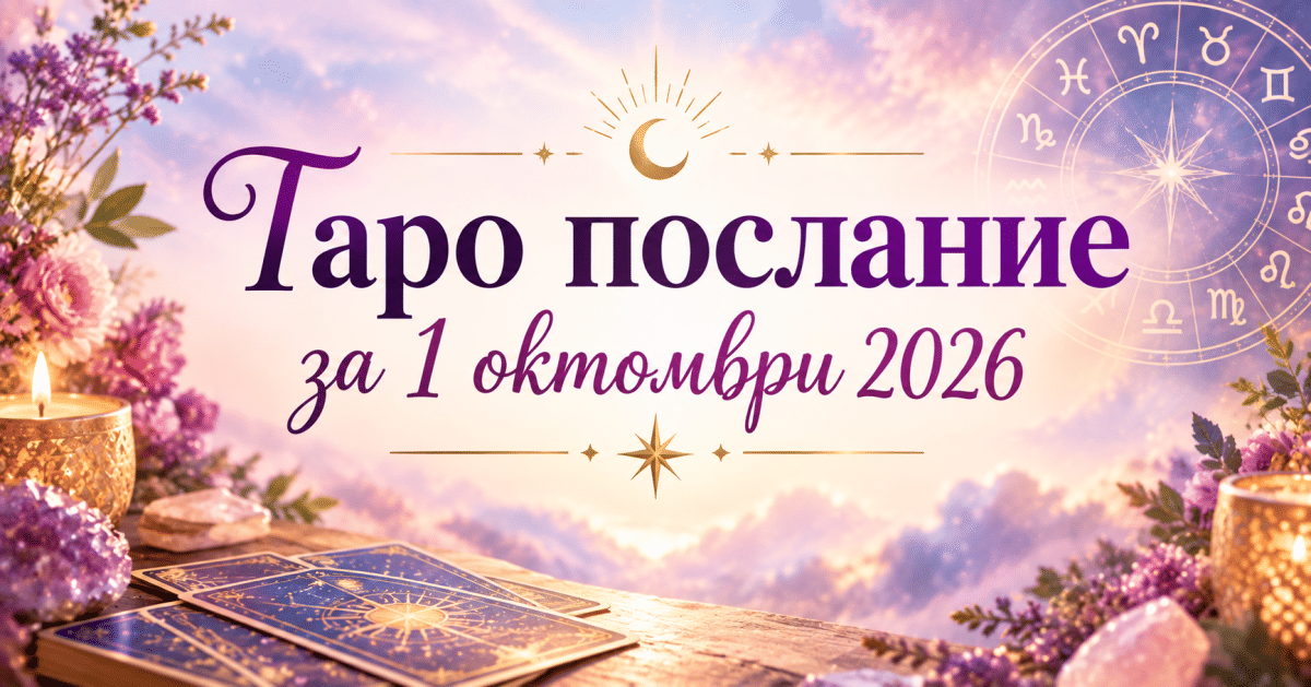 Таро послание за 1 октомври 2026: Какво е подготвила съдбата за всяка зодия