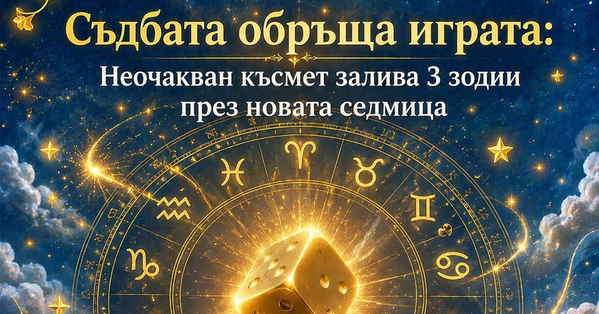 Съдбата обръща играта: Неочакван късмет залива 3 зодии през новата седмица