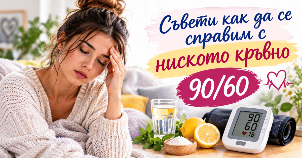 Ниско кръвно? 5 лесни навика, които ще да ви помогнат да се чувствате по-добре