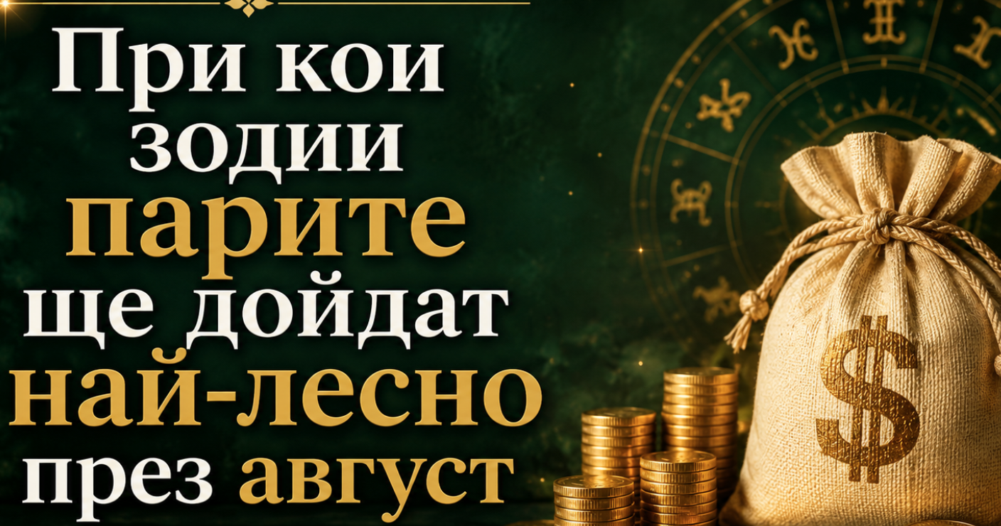 При кои зодии парите ще дойдат най-лесно през август