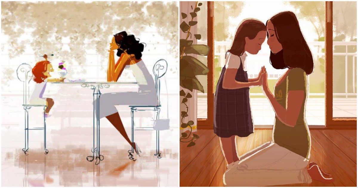 24 илюстрации показват неразрушимата връзка между майка и дете