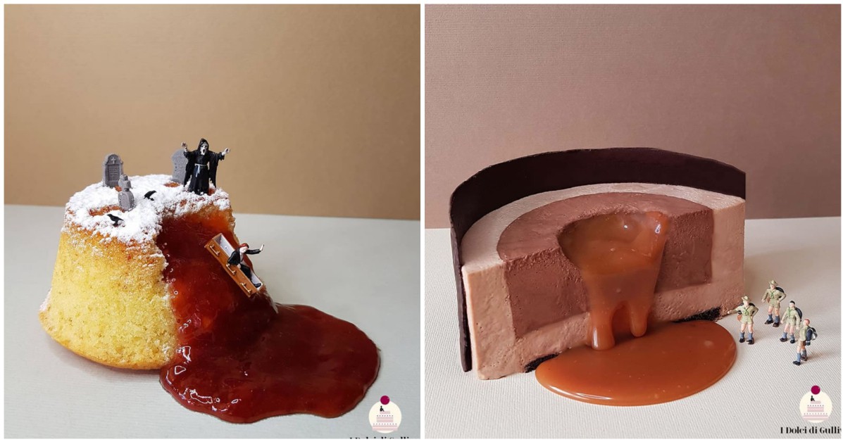 Италианският сладкар Матео Стуки създава миниатюрни светове със своите десерти