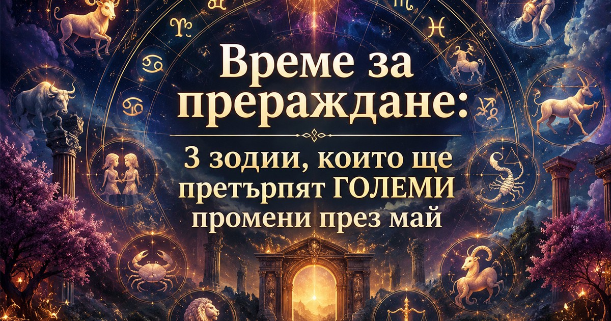 Време за прераждане: 3 зодии, които ще претърпят ГОЛЕМИ промени през май