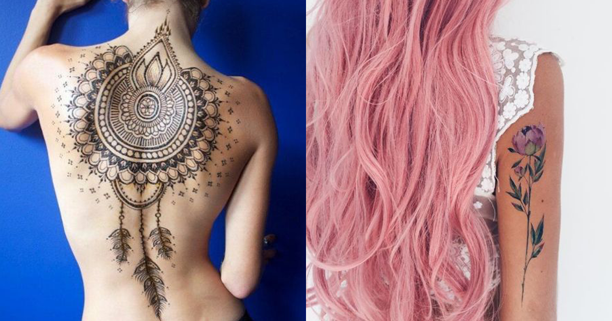 Само за дами: 15 идеи за прекрасни временни татуировки, в които ще се влюбите