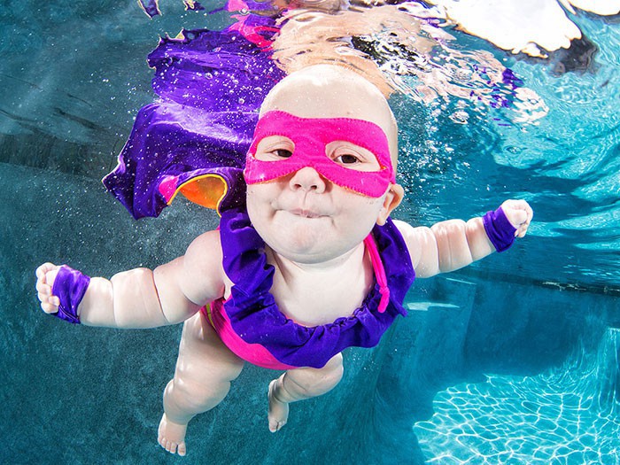 Очарователни снимки на бебета под вода