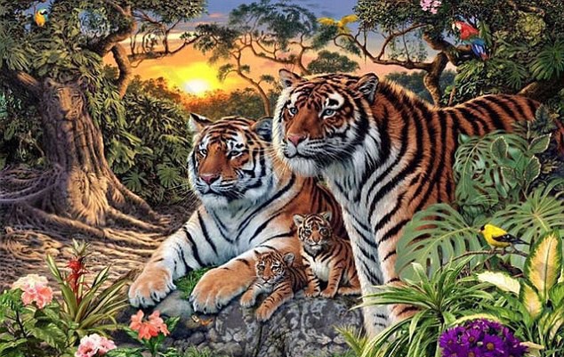 Можете ли да откриете 16 тигъра в тази снимка?