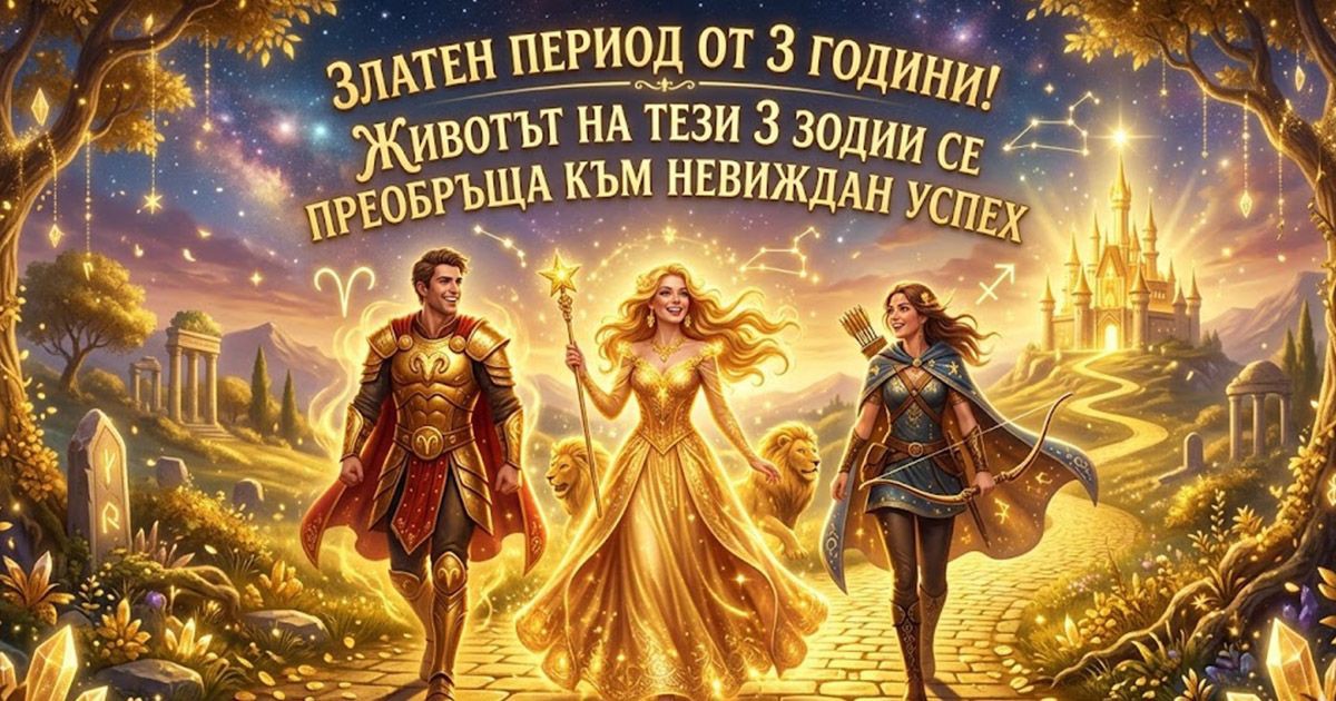Златен период от 3 години! Животът на тези 3 зодии се преобръща към невиждан успех width=
