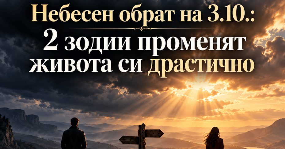 Небесен обрат на 3.10.: 2 зодии променят живота си драстично