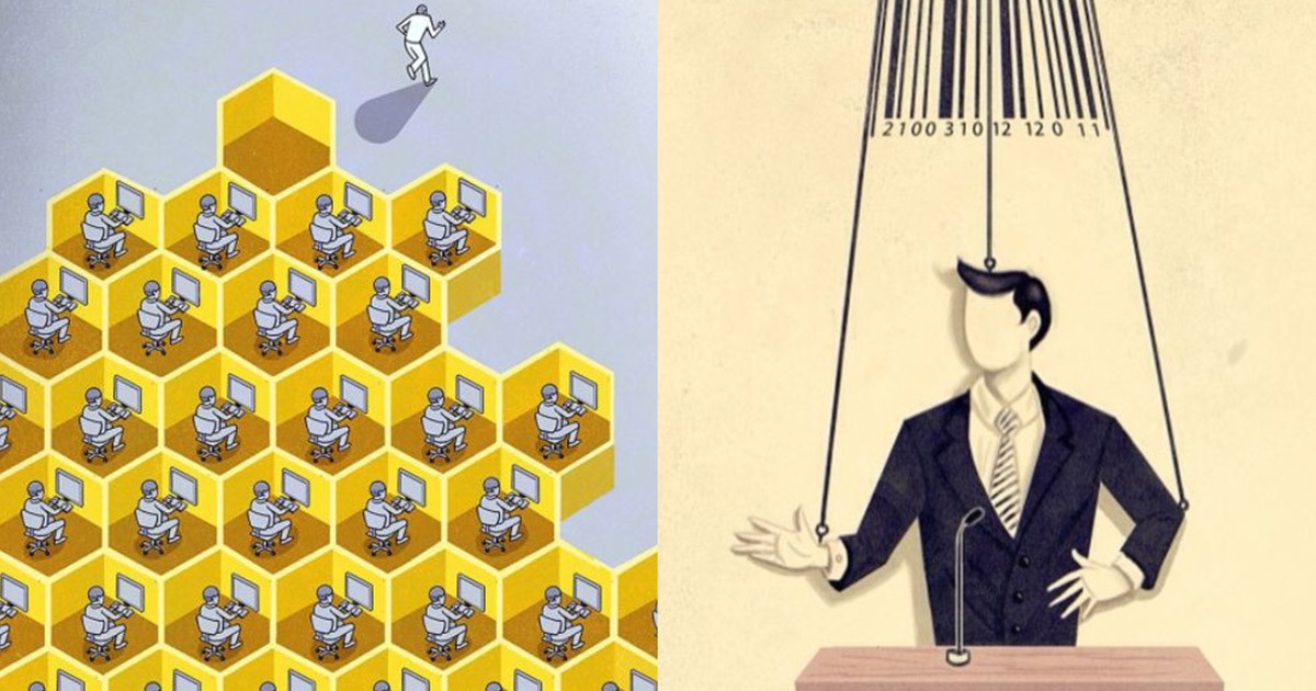 Провокативни и скандални: 10 илюстрации, които разкриват проблемите на съвременното общество