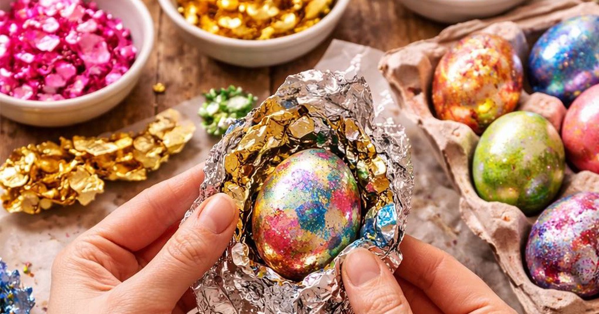 Боядисване на яйца с фолио: Най-лесният ХИТ за Великден, който изглежда като произведение на изкуството