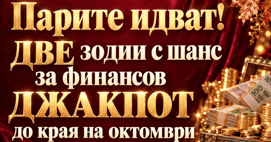 Парите идват! ДВЕ зодии с шанс за финансов ДЖАКПОТ до края на октомври