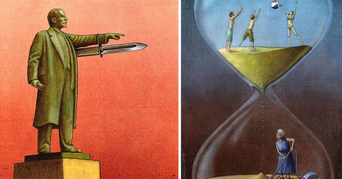 Малодушие, лъжи и много болка: 20 илюстрации показват света в истинската му светлина