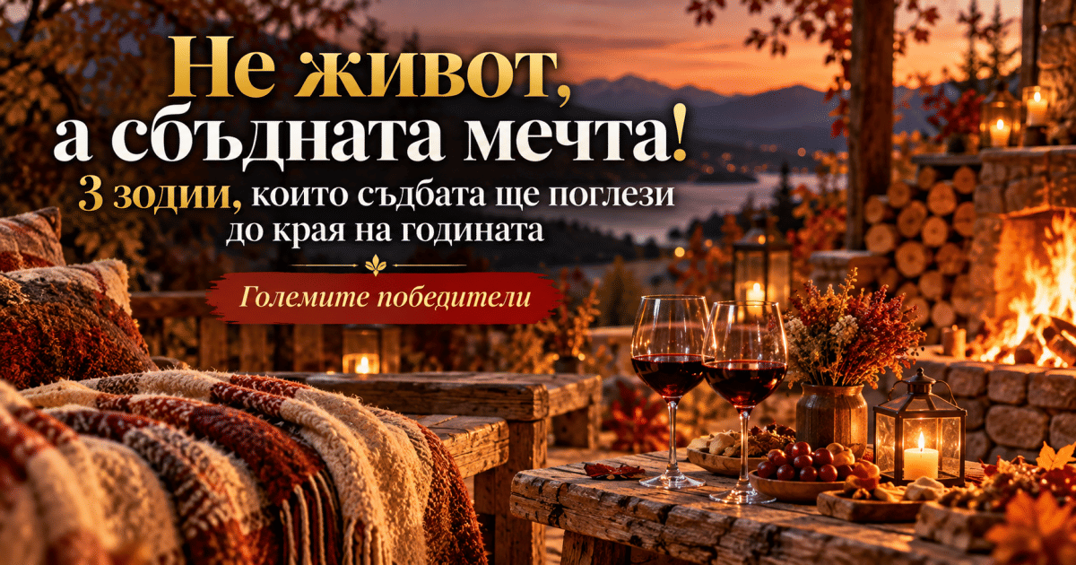 Не живот, а сбъдната мечта! 3 зодии, които съдбата ще поглези до края на годината