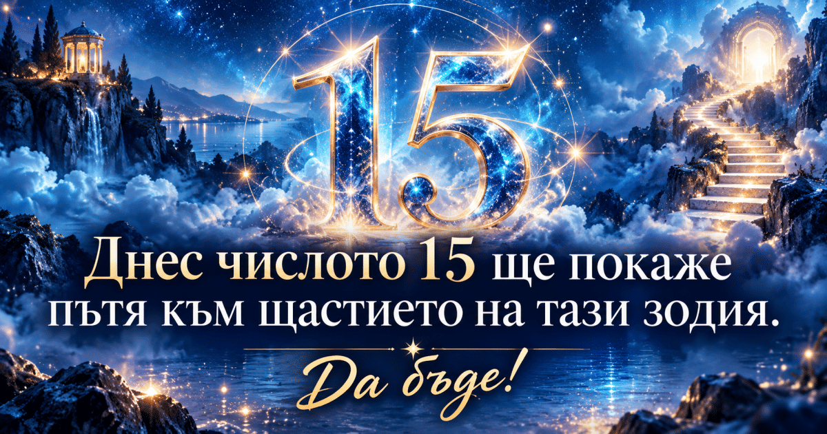 Днес числото 15 ще покаже пътя към щастието на тази зодия. Да бъде!