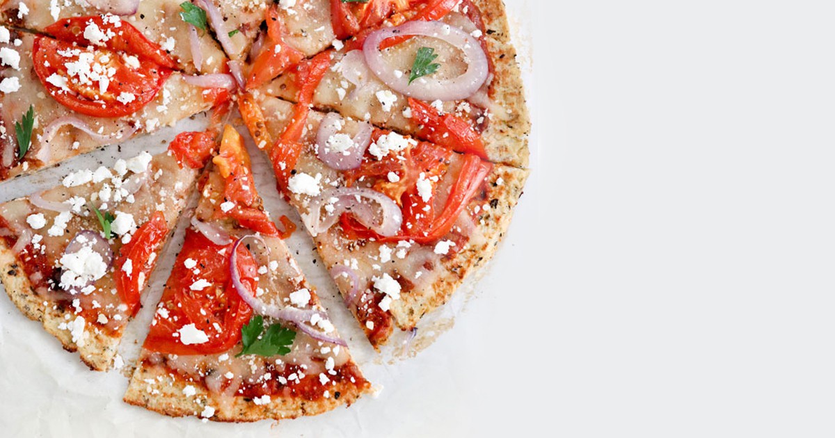 Най-лесната рецепта за безглутенова пица с блат от карфиол