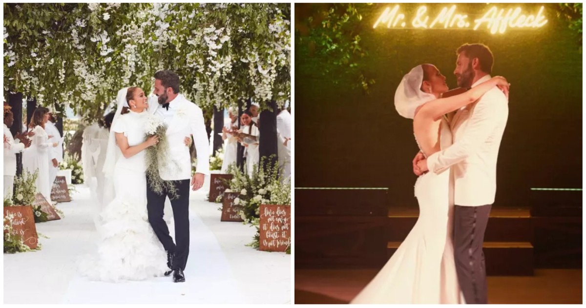 Дженифър Лопес публикува нови снимки от сватбата с Бен Афлек