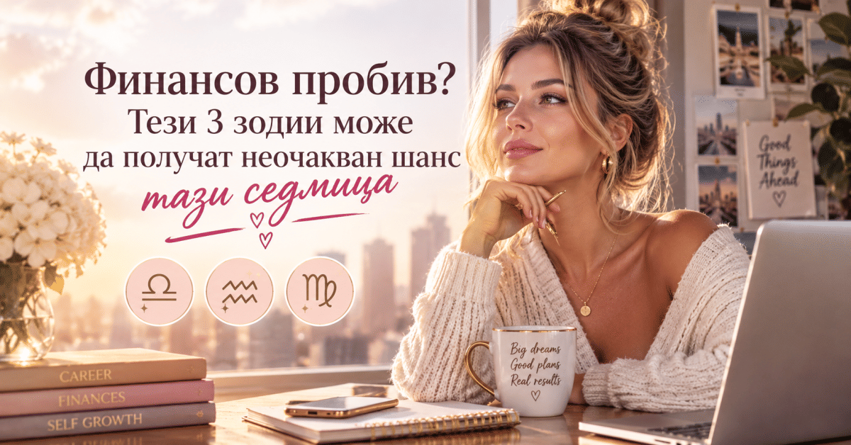 Финансов УСПЕХ: Тези 3 зодии ще се радват на ОГРОМЕН финансов успех тази седмица