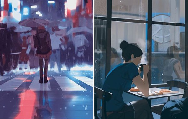 22 илюстрации, които пресъздават самотата, която всички чувстваме в големия град