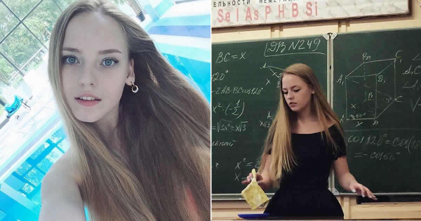 Не, тя не е модел. Тя е най-секси учителката по математика!