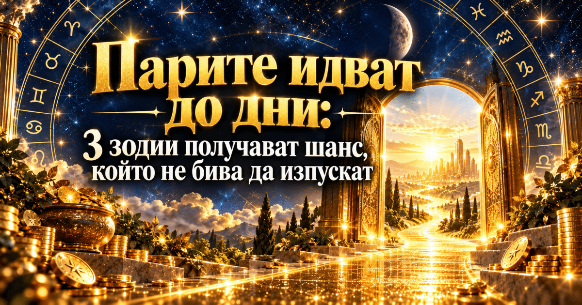 Парите идват до дни: 3 зодии получават шанс, който не бива да изпускат