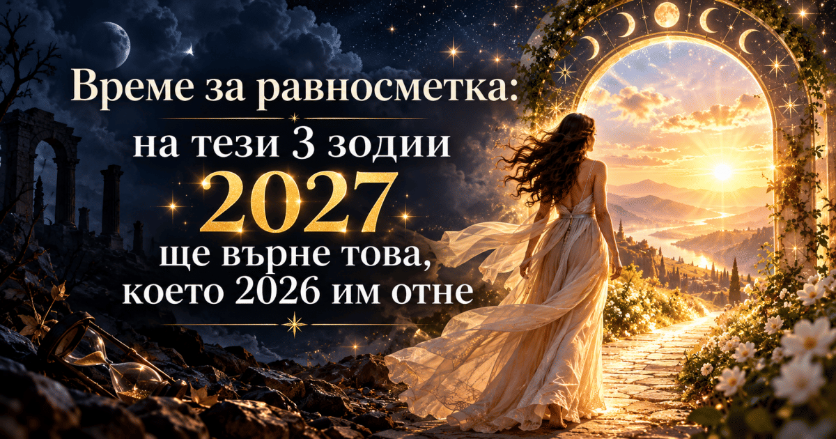 Време за равносметка: на тези 3 зодии 2027 ще върне това, което 2026 им отне