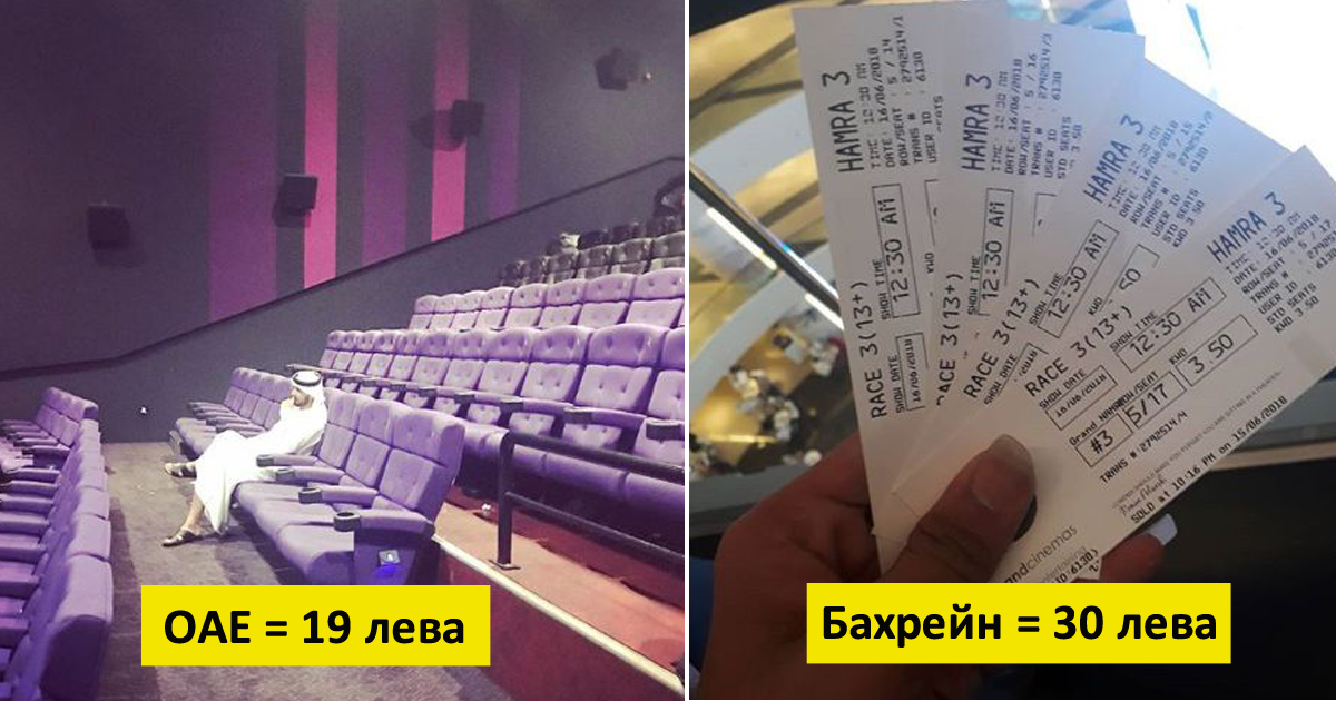 Любопитно: Колко струват билетите за кино в различните страни