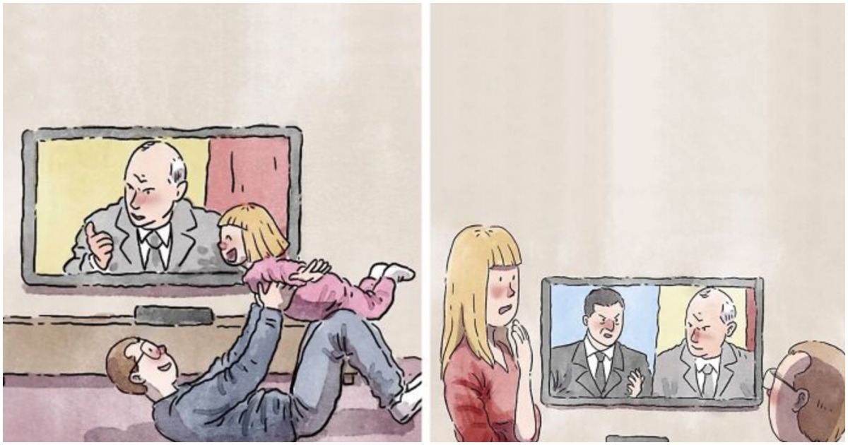 Забавни комикси: 10 сърцераздирателни снимки, описващи настоящето без думи