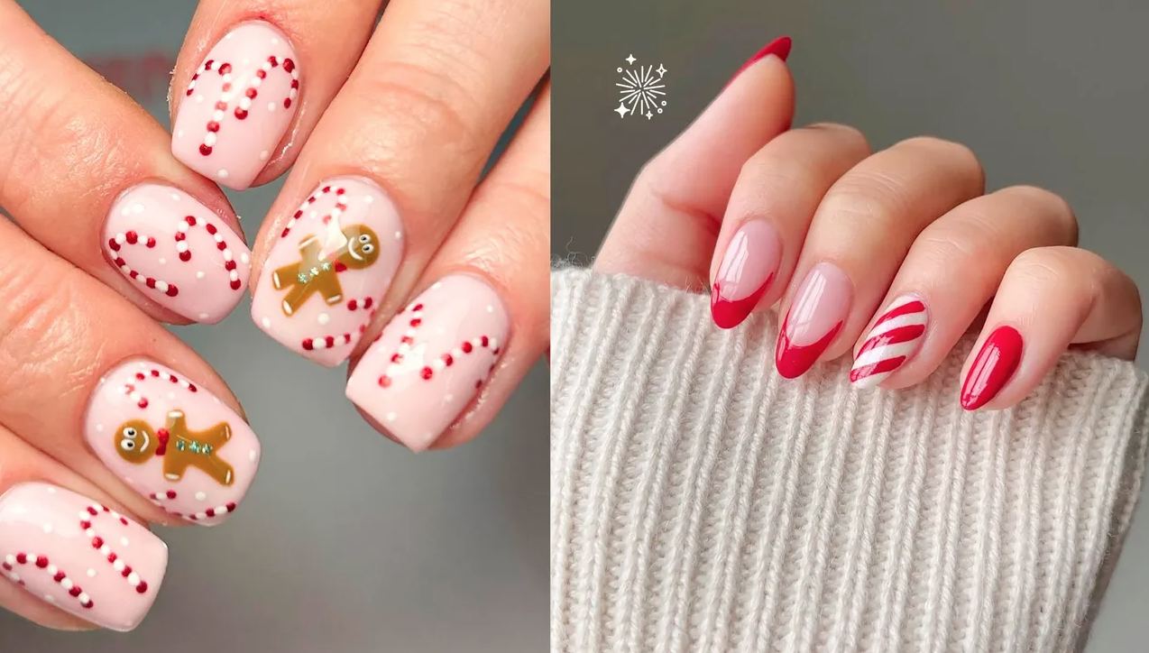 Бонбонени нокти: 20 идеи за сладък маникюр за празничния сезон