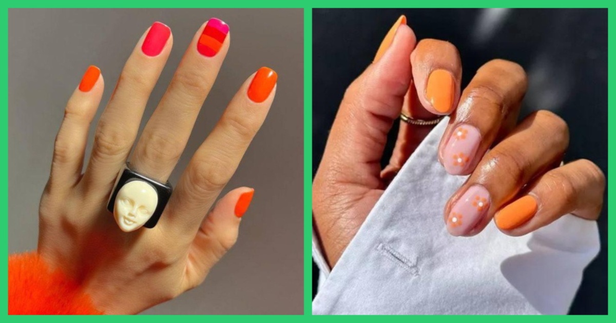Aperol Spritz върху ноктите: 10 топ идеи за гореща пролет width=