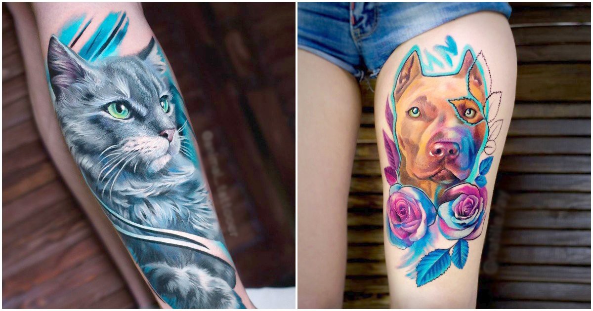 Изкуство: 20 реалистични татуировки на красиви животни