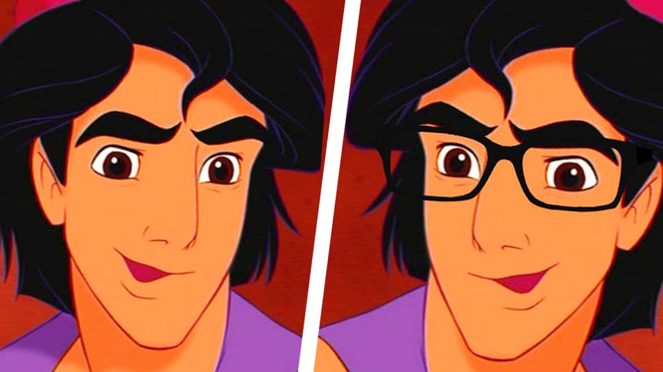 Как биха изглеждали принцовете на Дисни, ако носеха очила