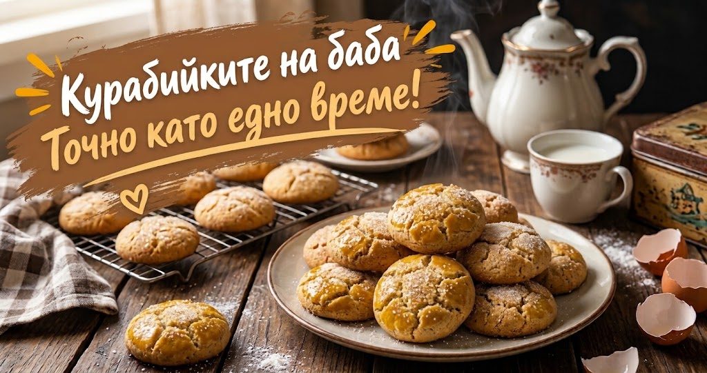 ТОЧНО като на БАБА: Курабийките от нашето ДЕТСТВО