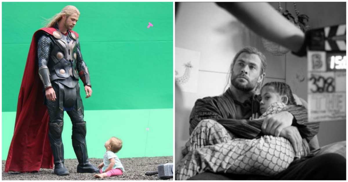 Австралийският актьор Крис Хемсуърт сподели уникални кадри от снимачната площадка