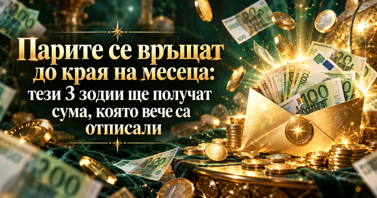 Парите се връщат до края на месеца: тези 3 зодии ще получат сума, което вече са отписали