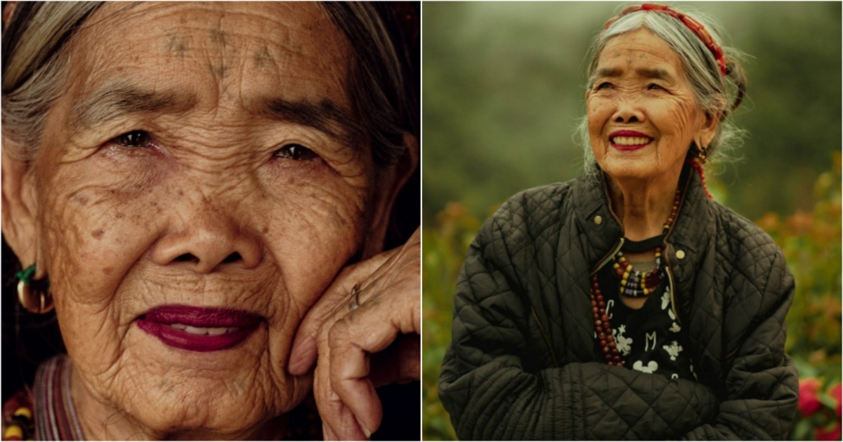 106 годишна жена татуист засне фотосесия за филипинското издание на модната