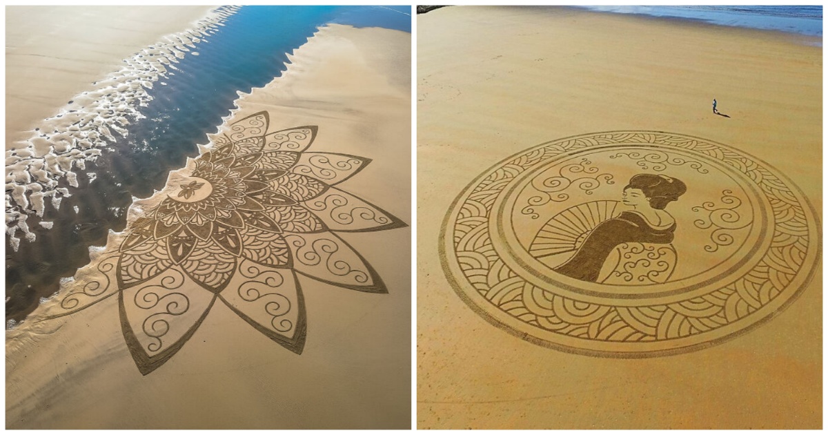 Крайбрежна красота: Невероятни рисунки на пясъка, които ще ви впечатлят
