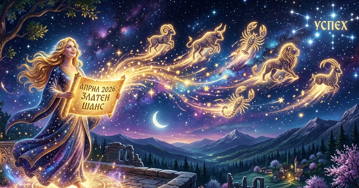 Април 2026 носи златен шанс: 6 зодии получават силен тласък към успеха