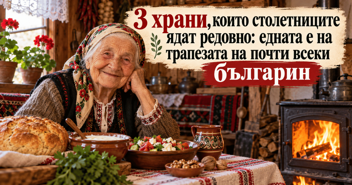 3 храни, които столетниците ядат редовно: едната е на трапезата на всеки българин